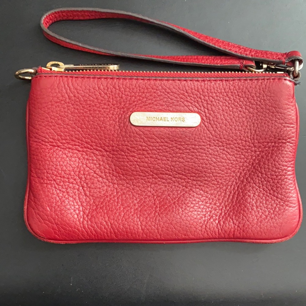 Wristlet red Michael Kors